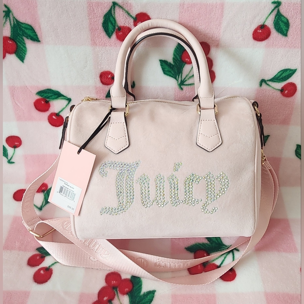 Juicy Couture Powder Blush Light Pink Obsession Satchel